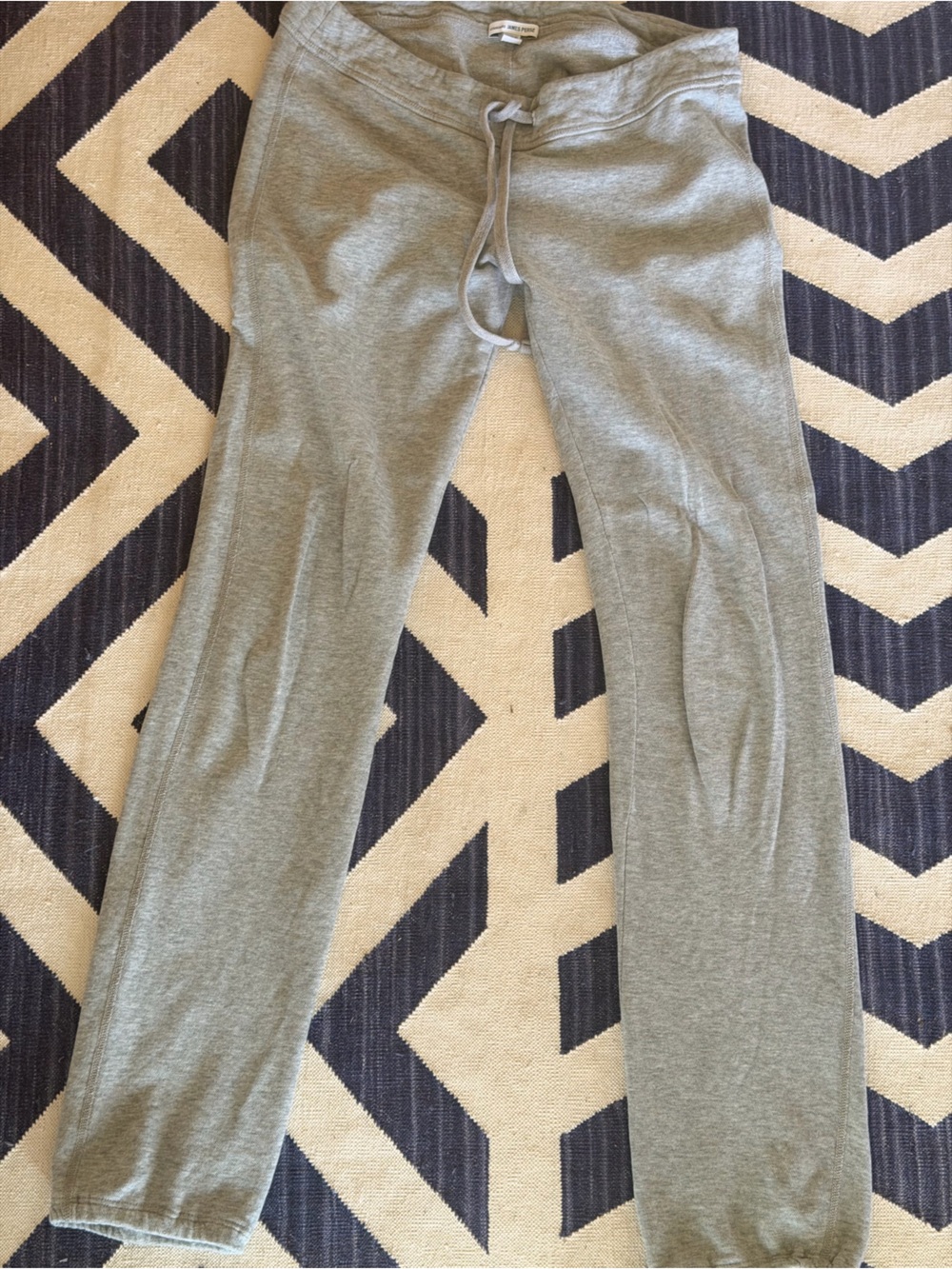 James Perse Kids Light Gray Drawstring Joggers